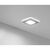 Produktbild zu Lampada da applicare Squere 2 bianco freddo, colore alluminio, set 3 pz
