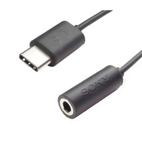 Sony - USB-C auf 3.5mm Klinke Adapter - Schwarz