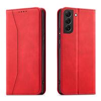 Magnet Fancy Case für Samsung Galaxy S23 Flip Cover Wallet Stand rot