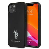 1_US Polo USHCP13MUMHK iPhone 13 6,1&quot; schwarz/schwarzes Hartschalengehäuse mit Pferdelogo