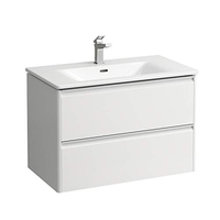 MEUBLE AVEC LAVABO, 53X78X44 CM, 2 TIROIRS, GRIS LAUFEN