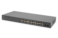 Digitus DN-95348-1 netwerk-switch Unmanaged Gigabit Ethernet (10/100/1000) Power over Ethernet (PoE) 1U Grijs