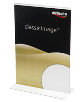 Deflecto 47901 support de panneau et stand d'information A5 Polystyrène Transparent