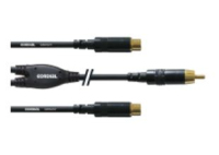 Cordial CFY 0.3 CEE cable de audio 0,3 m 2 x RCA RCA Negro