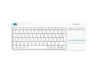 Logitech Wireless Touch K400 Plus keyboard RF Wireless Swiss White
