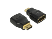 DeLOCK 65665 tussenstuk voor kabels Mini-HDMI HDMI Zwart