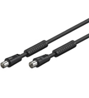 Goobay 10m AKM 1000 B cable coaxial IEC/Coax Negro