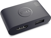 DELL DA20 USB C-típus HDMI + USB Fekete