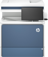 HP Color LaserJet Enterprise Flow Imprimante MFP 5800zf, Impression, copie, scan, fax, Chargeur automatique de documents; Bacs haute capacité en option; Écran tactile; Cartouche...