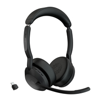 Jabra 25599-999-899 hoofdtelefoon/headset Draadloos Hoofdband Kantoor/callcenter Bluetooth Oplaadhouder Zwart