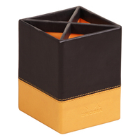 Rhodia 118816C porte crayons et stylos Simili-cuir Noir, Orange