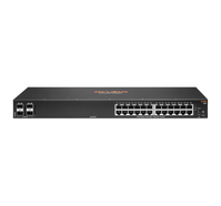 Aruba 6100 24G 4SFP+ Gestito L3 Gigabit Ethernet (10/100/1000) 1U Nero