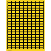 Brady 101816 öntapadós címke Téglalap alakú Fekete, Sárga 6750 dB