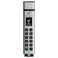 DataLocker Sentry K350 64 GB Encrypted USB Drive, FIPS 140-2 L3, AES 256-bit, MIL-STD-810G, Display with Keypad, USB A Connector compatible with 3.2 Gen 1 & USB 2.0