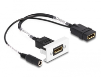 DeLOCK 81385 DisplayPort kabel 0,3 m Zwart, Wit