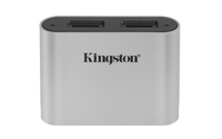 Kingston Technology USB 3.2 Gen1 Workflow Dual-Slot microSDHC/SDXC UHS-II Speicherkartenlesegerät mit 2 Steckplätzen