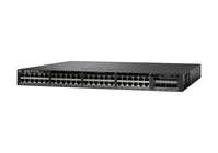 Cisco Catalyst 3650-48PS-S Network Switch, 48 Gigabit Ethernet (GbE) PoE+ Ports, four 1 G Uplinks, 640WAC Power Supply, 1 RU, IP Base Feature Set, Enhanced Limited Lifetime Warr...