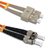 Qoltec 54065 kabel optyczny 3 m SC ST OM2 Pomarańczowy