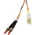 C2G 7m LC/ST LSZH Duplex 62.5/125 Multimode Fibre Patch Cable cavo a fibre ottiche Arancione