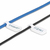 StarTech.com Paquete de 100 - Etiquetas Blancas de 9cm para Cables - de Gancho a Gancho - de Gestión de Cables - Para Indetificación de Cables