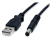 StarTech.com USB2TYPEM tápkábel Fekete 0,9 M USB A Barrel type M