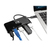Tripp Lite U460-003-3AGB-C 3-Port USB-C-Nabe – USB 3.x (5Gpbs) Nabeanschlüsse, Gigabit Ethernet, 60 W PD-Aufladung, Schwarz