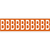 Brady CNL1O B etiket Rechthoek Verwijderbaar Oranje, Wit 250 stuk(s)