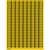 Brady 101816 samoprzylepne etykiety Prostokąt Czarny, Żółty 6750 szt.