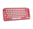 Logitech POP Keys Wireless Mechanical Keyboard With Emoji Keys billentyűzet RF vezeték nélküli + Bluetooth QWERTY Északi Burgundi, Rózsaszín, Rózsa