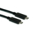 ROLINE GREEN 11.44.9052-20 USB-kabel 0,5 m USB 3.2 Gen 2 (3.1 Gen 2) USB C Zwart