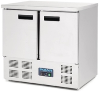 Polar Kühltisch 2-türig 240 Liter Einfach zu reinigende GN1/1 Innenseite -