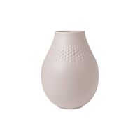 Villeroy & Boch Manufacture Collier beige Vase Perle hoch, Inhalt: 2,3 l