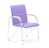 Stuhl ESSEN, Kunstleder lila, Gestell aus Stahlrohr, Farbe: verchromt, mit