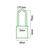 Verrouillage des clés EDM 85231 Laiton 60 x 90 mm