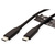 VALUE USB4 Gen 3 Kabel, Emark, C-C, ST/ST, 40Gbit/s, 100W, schwarz, 0,8 m