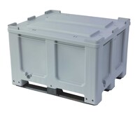Großvolumenbehälter Transportbox Lagerbox CTR3-3T, 1200x1000x760mm, 3 Traversen, Farbe Grau