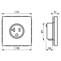 JUNG ME 2521-20 C WCD LS MESS KL US-NEMA 20