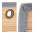 Relaxdays Hängeaufbewahrung Bad und Flur, 33 cm Breite Türgarderobe mit faltbaren Fächern, Bambus und Stoff, grau