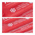 Relaxdays Kühlpad, Kalt Warm Kompresse, 25 x 36 cm, Kühlpack Gel, Erste Hilfe, wiederverwendbare Gelkühlkompresse, rot
