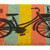 Relaxdays Fußmatte Fahrrad, Kokosfaser, rutschfester Türvorleger, BxT: 60 x 40cm, Flur & Eingang, Schmutzfangmatte, bunt