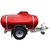 2000 Litres Water and Drinking Water Highway Bowser - Red - 40mm Ring Eye Hitch