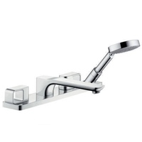 HANSGROHE 11445310 4-Loch Fliesenrandarmatur AXOR URQUIOLA DN 15, mit Platte br