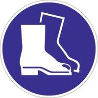 NORDWEST Handel AG Znaki nakazu ASR A1.3/DIN EN ISO 7010 stosuj ochronę stóp tworzywo sztuczne