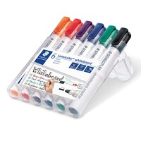 Lumocolor® whiteboard marker 351 mit Rundspitze STAEDTLER Box mit 6 sortierten Farben