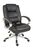 Lumbar Massage Faux Leather Executive Office Chair Black - 6905 -