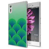 Sony Xperia XZ Handy Hülle von NALIA, Silikon TPU Motiv Case Cover Bumper Dünn Green Forest