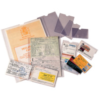 Portacarnets (caja 100) PVC transparente. 185Q 232 x 305 mm.(Tamaño DIN 4)