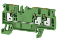 Durchgangsklemme, Push-in-Anschluss, 0,5-2,5 mm², 3-polig, 24 A, 8 kV, grün, 152