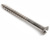 2.5 X 20 SLOT RAISED COUNTERSUNK WOODSCREW DIN 95 A4 STAINLESS STEEL
