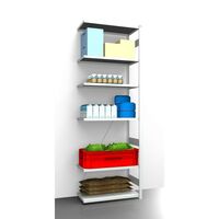 Hygienic boltless shelving unit